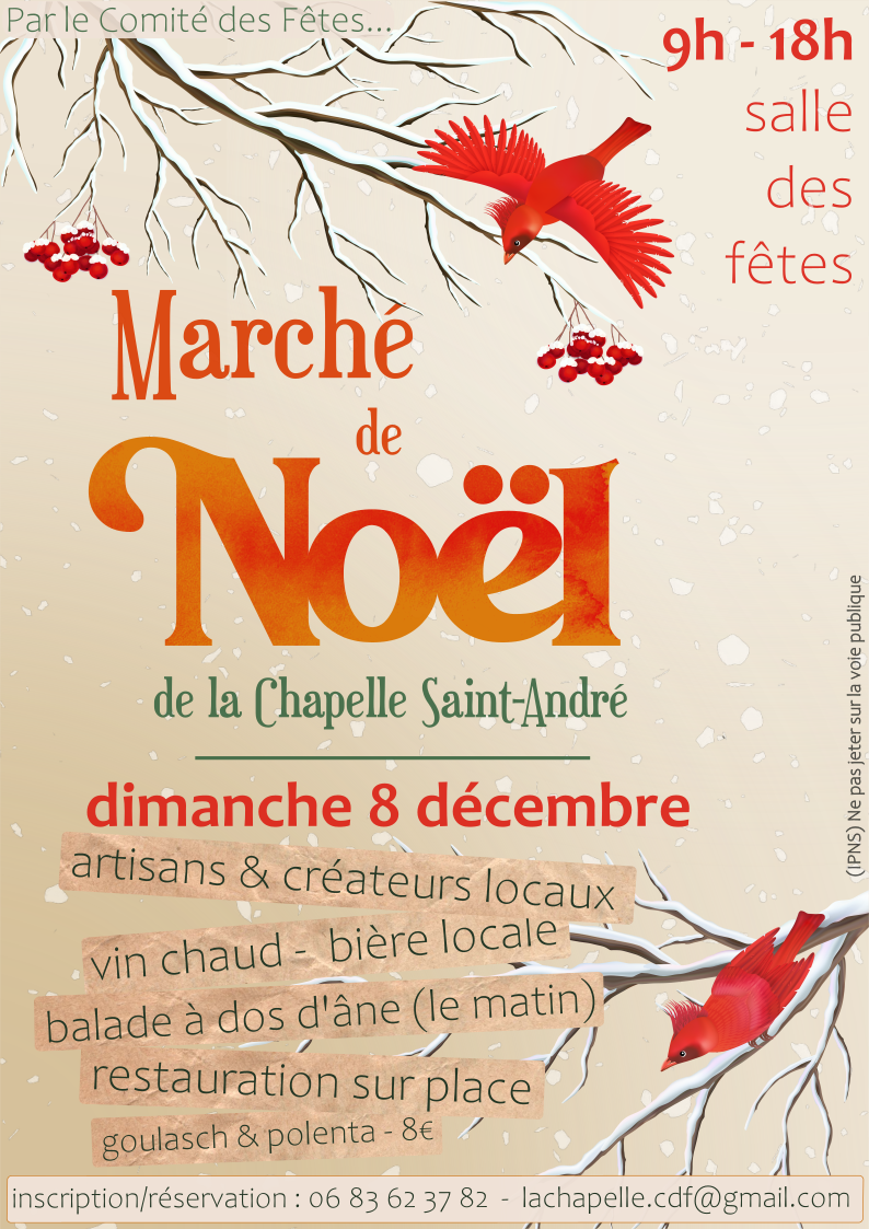 8 déc 2024 - Marché de Noel La Chapelle Saint André