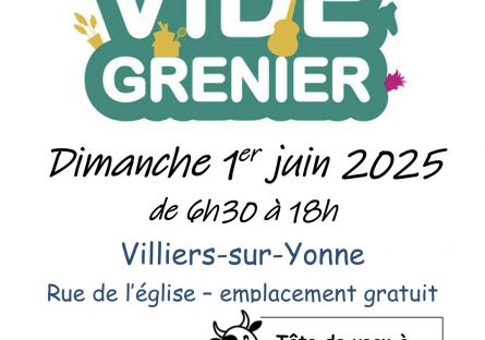 Vide Greniers VILLIERS-SUR-YONNE