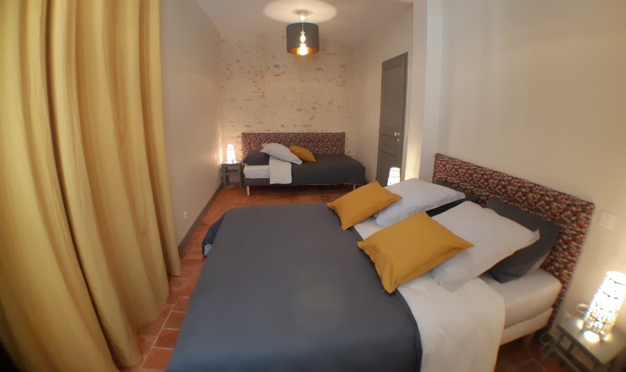 chambre 1 lit 160 + 1 lit 90