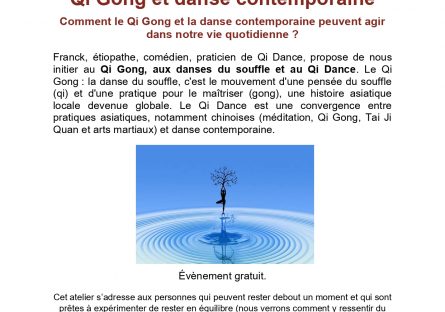 QI GONG ET DANSE CONTEMPORAINE