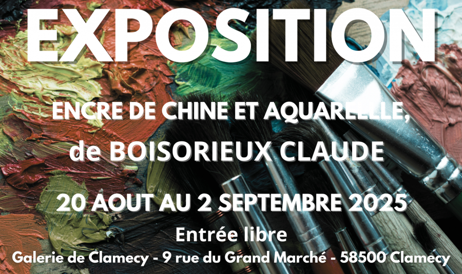 FB evt galerie expo  BOISORIEUX CLAUDE Août 2025 – 1