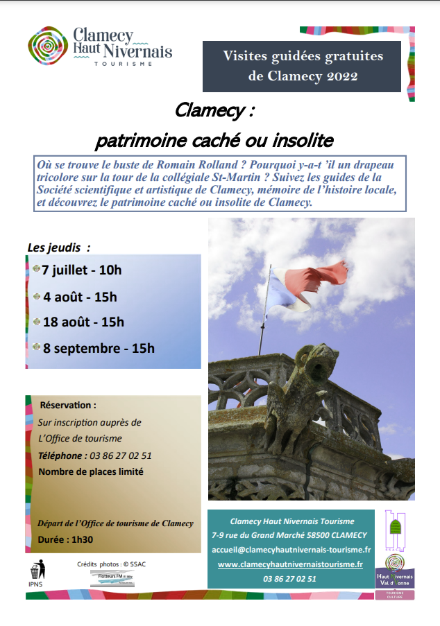 “Clamecy: Hidden or unusual heritage” – SSAC Guided Tours