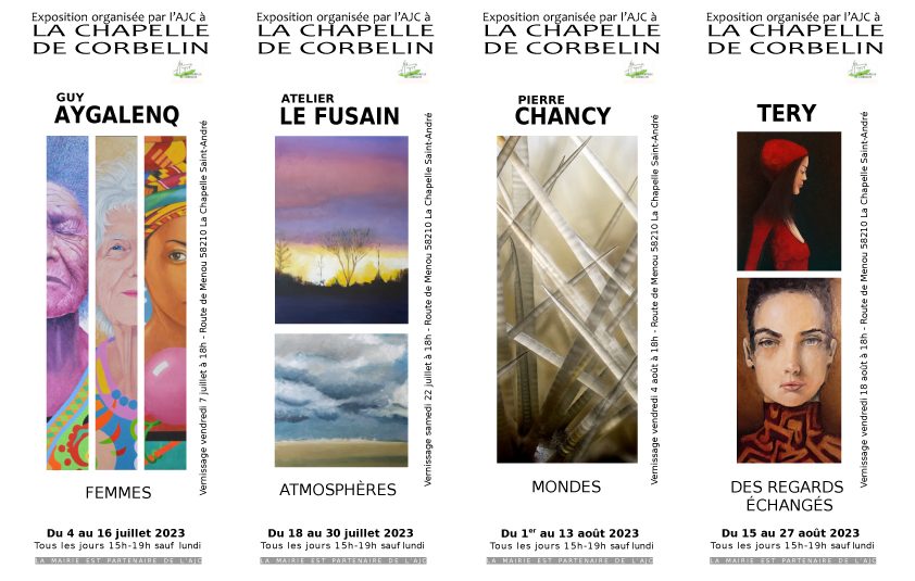 affiche 4 expos 2023